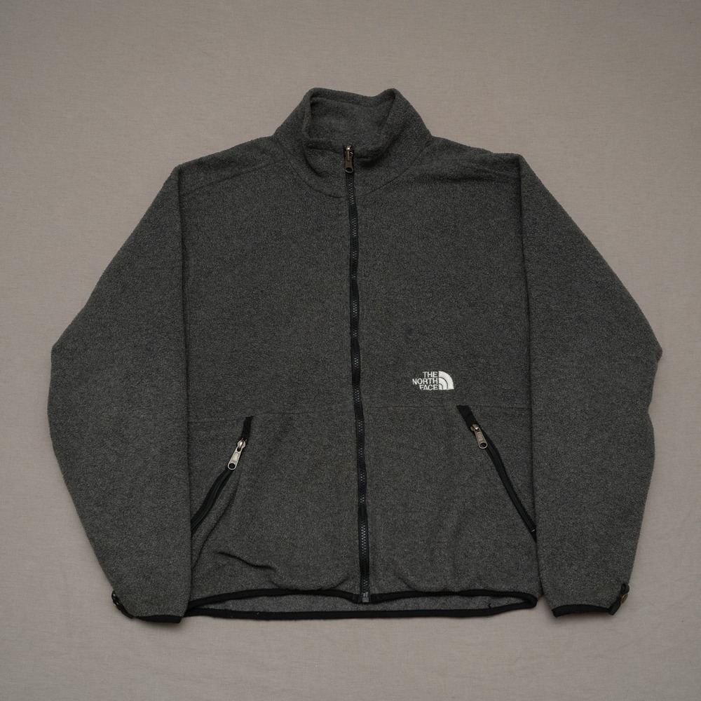 Vintage 90s‎ Y2k The North Face Fleece Jacket Women's Medium Gray Zip Up